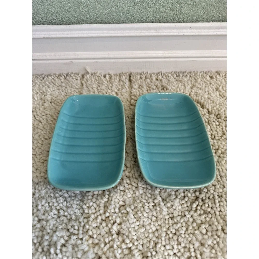 XX Rare!! Turquoise Franciscan Dishes for 1940 Toastmaster Standard Set!!